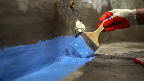 Commercial Waterproofing project at a Louisville, OH business property by SJ Waterproofing Pros